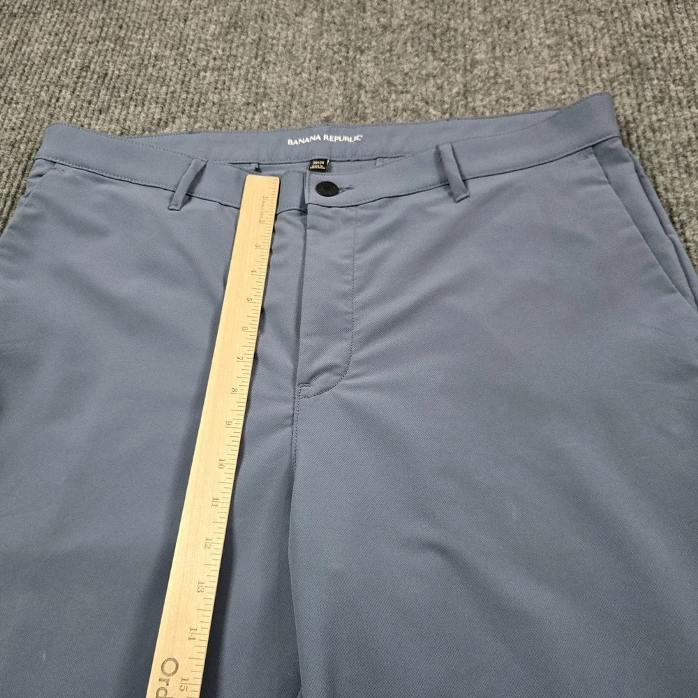 Banana‎ Republic Pants Mens 38x34 Blue Polyester Chino Straight Stretch Office